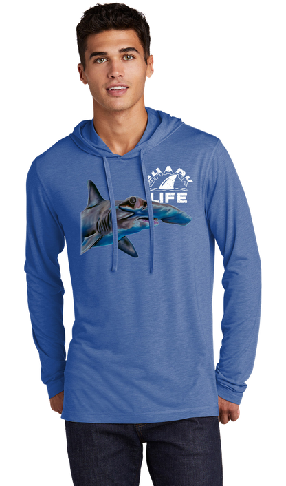 Hammerhead Shark Long Sleeve Hooded Sweatshirt Hoodie